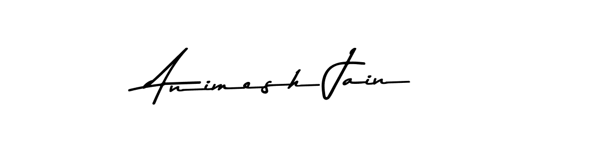 Create a beautiful signature design for name Animesh Jain. With this signature (Asem Kandis PERSONAL USE) fonts, you can make a handwritten signature for free. Animesh Jain signature style 9 images and pictures png