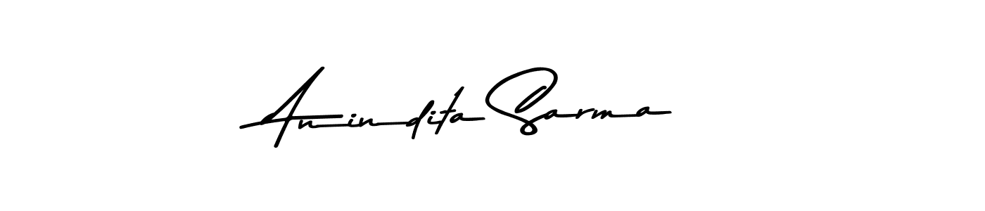 Create a beautiful signature design for name Anindita Sarma. With this signature (Asem Kandis PERSONAL USE) fonts, you can make a handwritten signature for free. Anindita Sarma signature style 9 images and pictures png