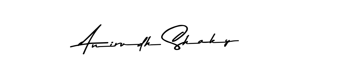 Also You can easily find your signature by using the search form. We will create Anirudh Shaky name handwritten signature images for you free of cost using Asem Kandis PERSONAL USE sign style. Anirudh Shaky signature style 9 images and pictures png