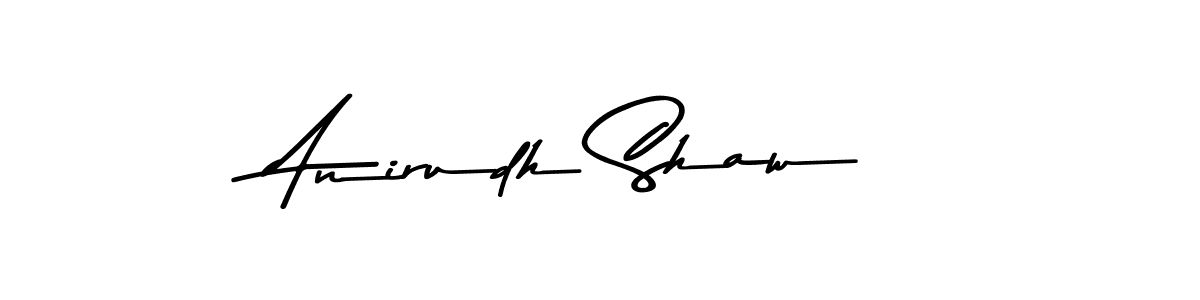 Make a beautiful signature design for name Anirudh Shaw. With this signature (Asem Kandis PERSONAL USE) style, you can create a handwritten signature for free. Anirudh Shaw signature style 9 images and pictures png