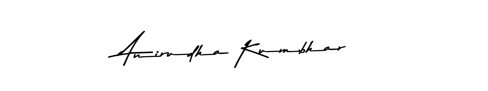 Make a beautiful signature design for name Anirudha Kumbhar. With this signature (Asem Kandis PERSONAL USE) style, you can create a handwritten signature for free. Anirudha Kumbhar signature style 9 images and pictures png