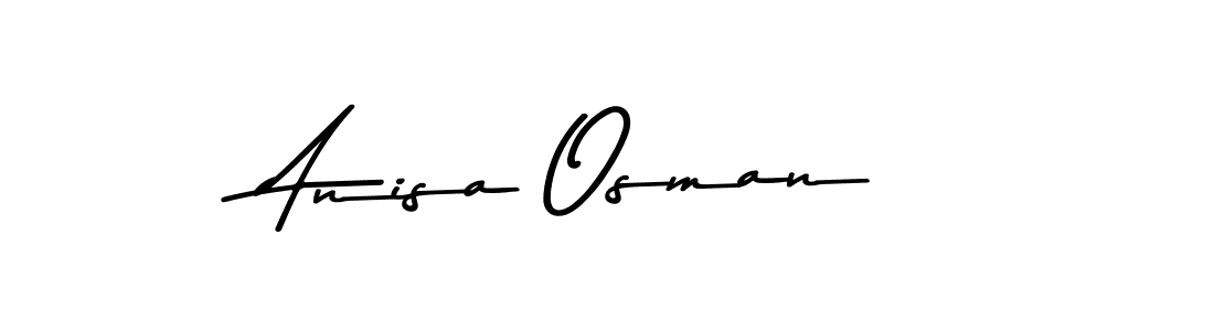 Use a signature maker to create a handwritten signature online. With this signature software, you can design (Asem Kandis PERSONAL USE) your own signature for name Anisa Osman. Anisa Osman signature style 9 images and pictures png