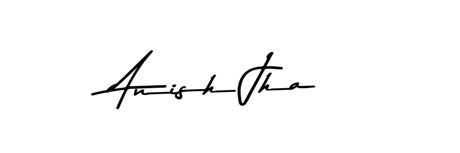 Use a signature maker to create a handwritten signature online. With this signature software, you can design (Asem Kandis PERSONAL USE) your own signature for name Anish Jha. Anish Jha signature style 9 images and pictures png