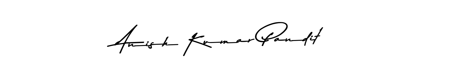 Anish Kumar Pandit stylish signature style. Best Handwritten Sign (Asem Kandis PERSONAL USE) for my name. Handwritten Signature Collection Ideas for my name Anish Kumar Pandit. Anish Kumar Pandit signature style 9 images and pictures png