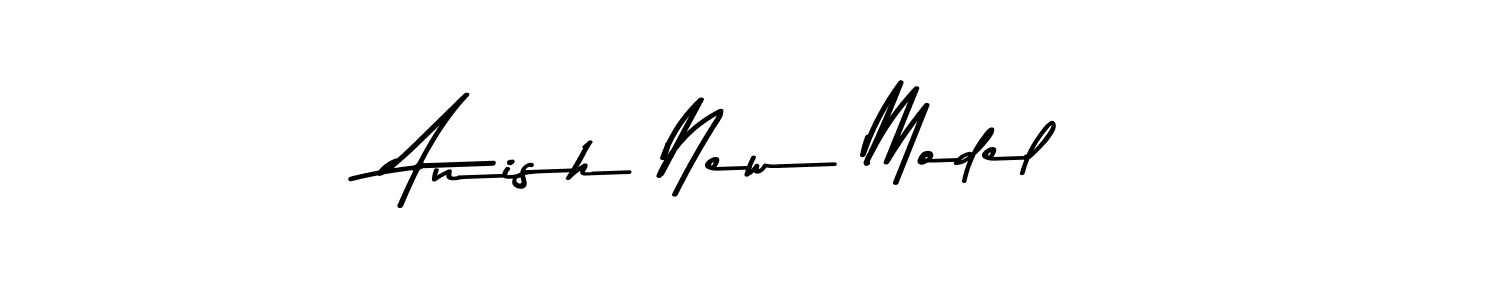 How to make Anish New Model name signature. Use Asem Kandis PERSONAL USE style for creating short signs online. This is the latest handwritten sign. Anish New Model signature style 9 images and pictures png