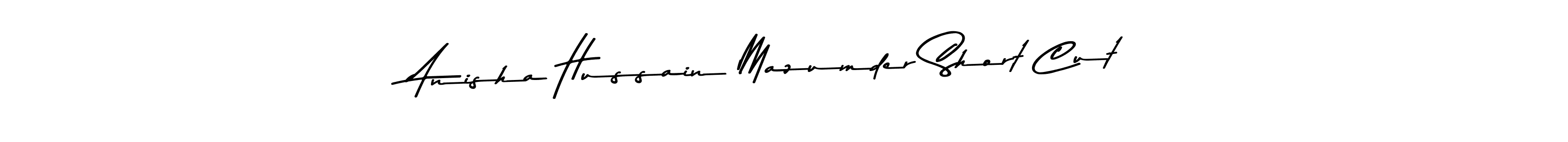 You can use this online signature creator to create a handwritten signature for the name Anisha Hussain Mazumder Short Cut. This is the best online autograph maker. Anisha Hussain Mazumder Short Cut signature style 9 images and pictures png