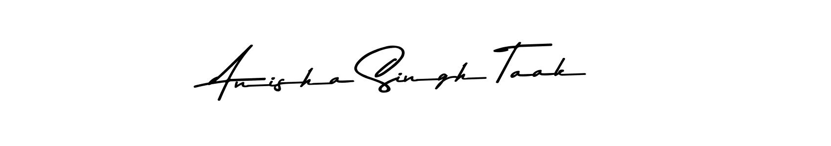 Also You can easily find your signature by using the search form. We will create Anisha Singh Taak name handwritten signature images for you free of cost using Asem Kandis PERSONAL USE sign style. Anisha Singh Taak signature style 9 images and pictures png