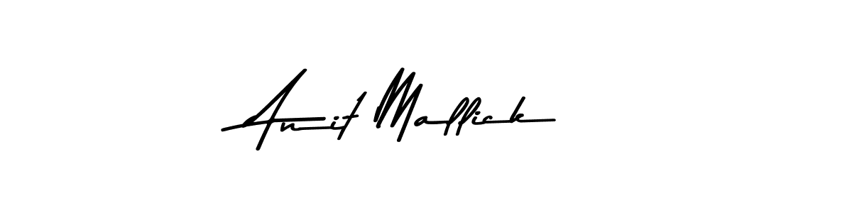 Use a signature maker to create a handwritten signature online. With this signature software, you can design (Asem Kandis PERSONAL USE) your own signature for name Anit Mallick. Anit Mallick signature style 9 images and pictures png