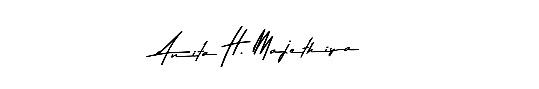 Use a signature maker to create a handwritten signature online. With this signature software, you can design (Asem Kandis PERSONAL USE) your own signature for name Anita H. Majethiya. Anita H. Majethiya signature style 9 images and pictures png