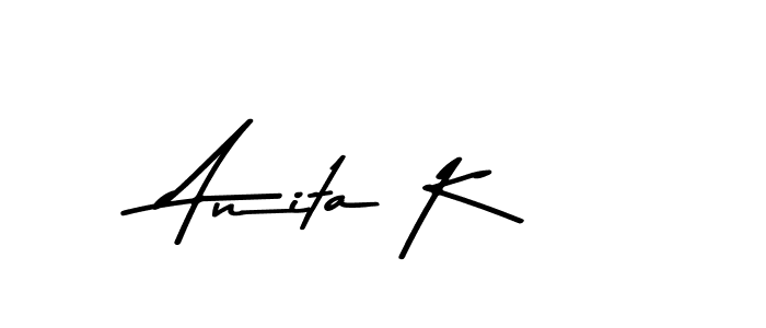 Also You can easily find your signature by using the search form. We will create Anita K name handwritten signature images for you free of cost using Asem Kandis PERSONAL USE sign style. Anita K signature style 9 images and pictures png