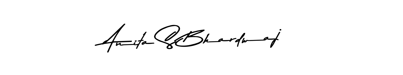 Create a beautiful signature design for name Anita S Bhardwaj. With this signature (Asem Kandis PERSONAL USE) fonts, you can make a handwritten signature for free. Anita S Bhardwaj signature style 9 images and pictures png