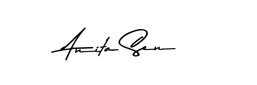 Use a signature maker to create a handwritten signature online. With this signature software, you can design (Asem Kandis PERSONAL USE) your own signature for name Anita Sen. Anita Sen signature style 9 images and pictures png