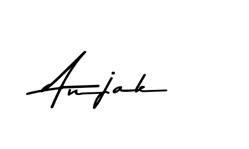 How to make Anjak name signature. Use Asem Kandis PERSONAL USE style for creating short signs online. This is the latest handwritten sign. Anjak signature style 9 images and pictures png