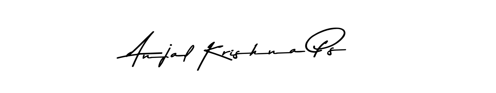 Use a signature maker to create a handwritten signature online. With this signature software, you can design (Asem Kandis PERSONAL USE) your own signature for name Anjal Krishna Ps. Anjal Krishna Ps signature style 9 images and pictures png