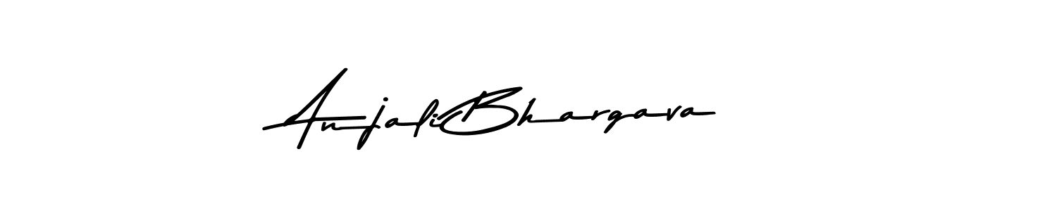 Use a signature maker to create a handwritten signature online. With this signature software, you can design (Asem Kandis PERSONAL USE) your own signature for name Anjali Bhargava. Anjali Bhargava signature style 9 images and pictures png