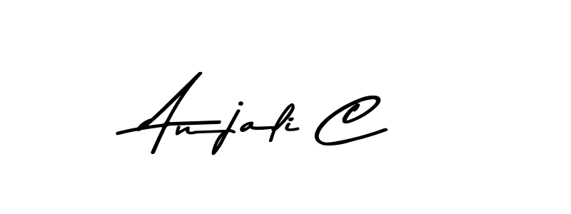 Make a beautiful signature design for name Anjali C. With this signature (Asem Kandis PERSONAL USE) style, you can create a handwritten signature for free. Anjali C signature style 9 images and pictures png