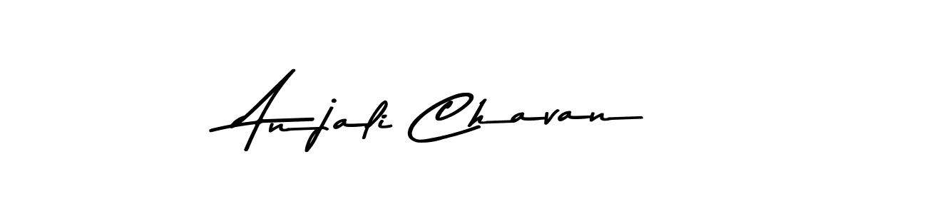 How to make Anjali Chavan name signature. Use Asem Kandis PERSONAL USE style for creating short signs online. This is the latest handwritten sign. Anjali Chavan signature style 9 images and pictures png