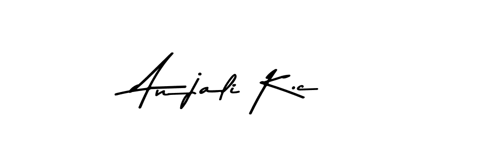 Design your own signature with our free online signature maker. With this signature software, you can create a handwritten (Asem Kandis PERSONAL USE) signature for name Anjali K.c. Anjali K.c signature style 9 images and pictures png