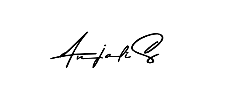 How to make Anjali S name signature. Use Asem Kandis PERSONAL USE style for creating short signs online. This is the latest handwritten sign. Anjali S signature style 9 images and pictures png