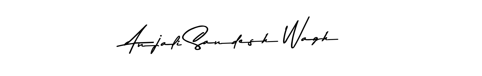 Use a signature maker to create a handwritten signature online. With this signature software, you can design (Asem Kandis PERSONAL USE) your own signature for name Anjali Sandesh Wagh. Anjali Sandesh Wagh signature style 9 images and pictures png