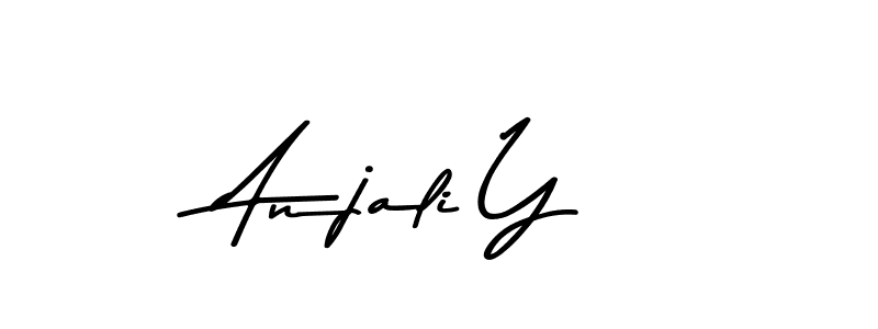 Create a beautiful signature design for name Anjali Y. With this signature (Asem Kandis PERSONAL USE) fonts, you can make a handwritten signature for free. Anjali Y signature style 9 images and pictures png