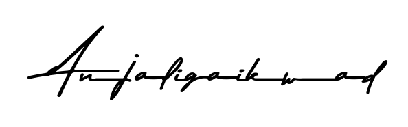Make a beautiful signature design for name Anjaligaikwad. Use this online signature maker to create a handwritten signature for free. Anjaligaikwad signature style 9 images and pictures png