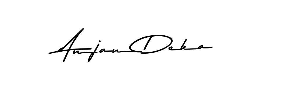 Here are the top 10 professional signature styles for the name Anjan Deka. These are the best autograph styles you can use for your name. Anjan Deka signature style 9 images and pictures png