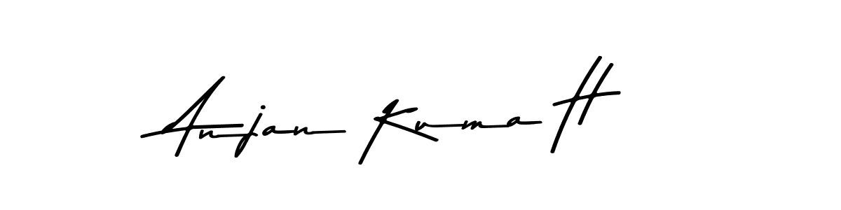 Use a signature maker to create a handwritten signature online. With this signature software, you can design (Asem Kandis PERSONAL USE) your own signature for name Anjan Kuma H. Anjan Kuma H signature style 9 images and pictures png