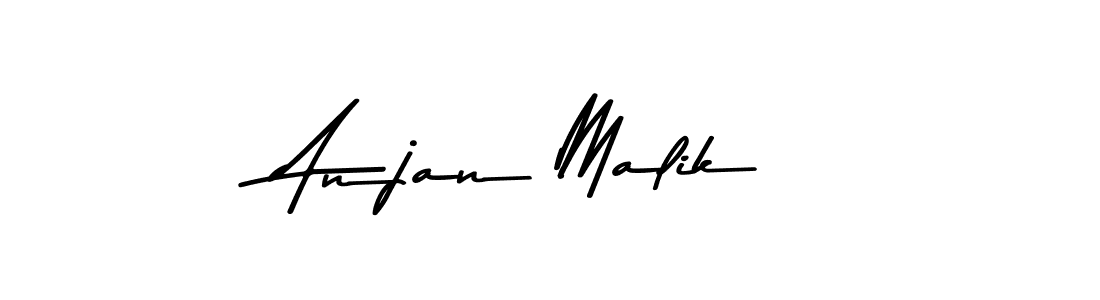 Create a beautiful signature design for name Anjan Malik. With this signature (Asem Kandis PERSONAL USE) fonts, you can make a handwritten signature for free. Anjan Malik signature style 9 images and pictures png