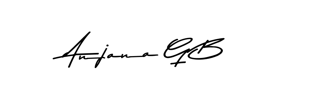 You should practise on your own different ways (Asem Kandis PERSONAL USE) to write your name (Anjana G B) in signature. don't let someone else do it for you. Anjana G B signature style 9 images and pictures png