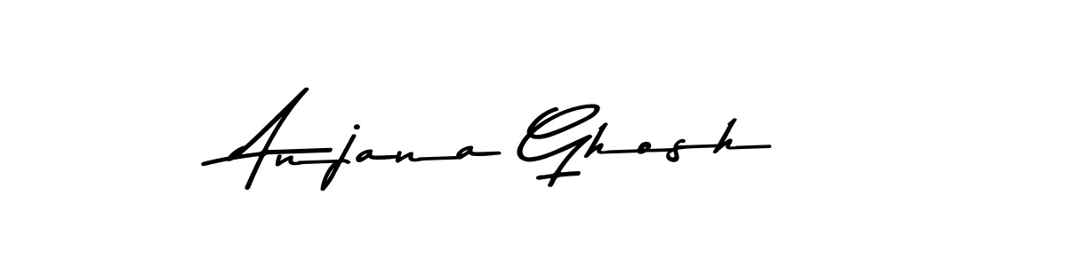 Make a beautiful signature design for name Anjana Ghosh. With this signature (Asem Kandis PERSONAL USE) style, you can create a handwritten signature for free. Anjana Ghosh signature style 9 images and pictures png