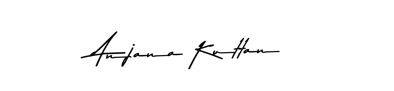 Anjana Kuttan stylish signature style. Best Handwritten Sign (Asem Kandis PERSONAL USE) for my name. Handwritten Signature Collection Ideas for my name Anjana Kuttan. Anjana Kuttan signature style 9 images and pictures png