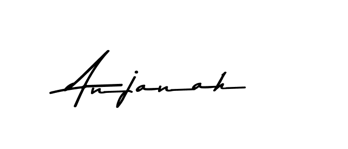 How to make Anjanah name signature. Use Asem Kandis PERSONAL USE style for creating short signs online. This is the latest handwritten sign. Anjanah signature style 9 images and pictures png