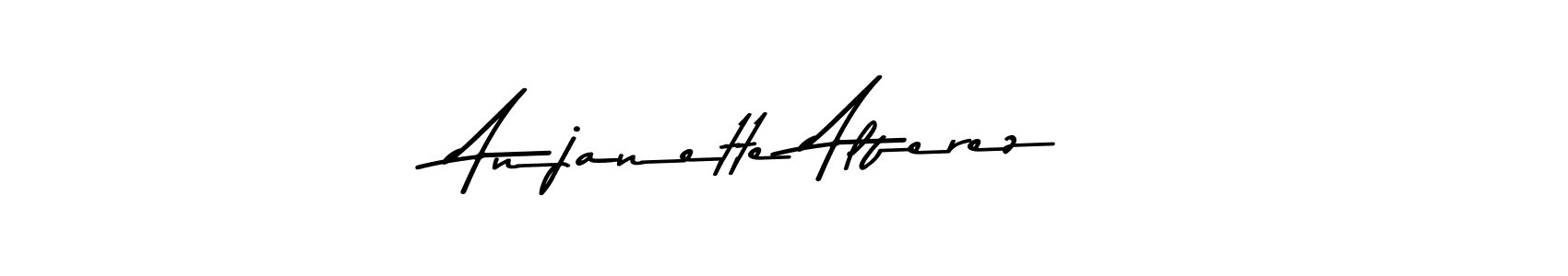 Also You can easily find your signature by using the search form. We will create Anjanette Alferez name handwritten signature images for you free of cost using Asem Kandis PERSONAL USE sign style. Anjanette Alferez signature style 9 images and pictures png