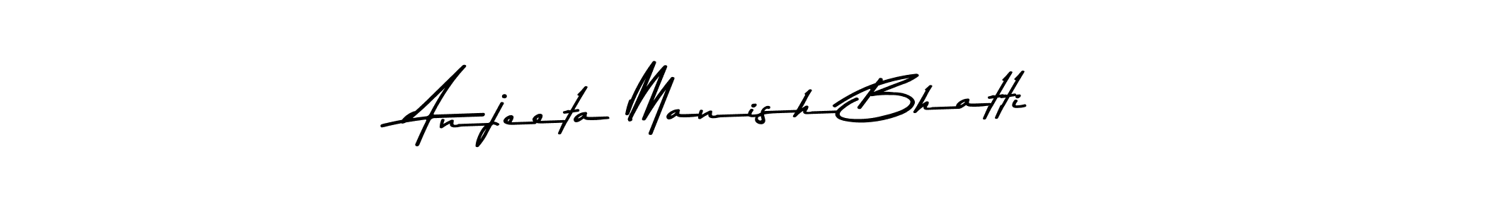 This is the best signature style for the Anjeeta Manish Bhatti name. Also you like these signature font (Asem Kandis PERSONAL USE). Mix name signature. Anjeeta Manish Bhatti signature style 9 images and pictures png