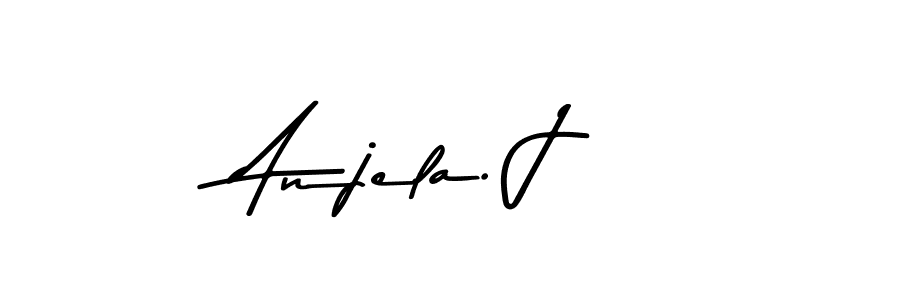 Create a beautiful signature design for name Anjela. J. With this signature (Asem Kandis PERSONAL USE) fonts, you can make a handwritten signature for free. Anjela. J signature style 9 images and pictures png