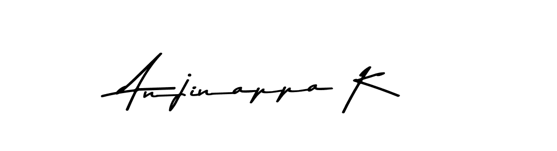 Make a beautiful signature design for name Anjinappa K. With this signature (Asem Kandis PERSONAL USE) style, you can create a handwritten signature for free. Anjinappa K signature style 9 images and pictures png