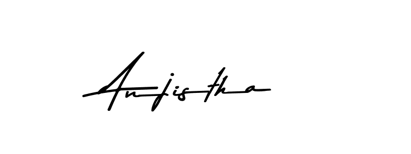 Use a signature maker to create a handwritten signature online. With this signature software, you can design (Asem Kandis PERSONAL USE) your own signature for name Anjistha. Anjistha signature style 9 images and pictures png