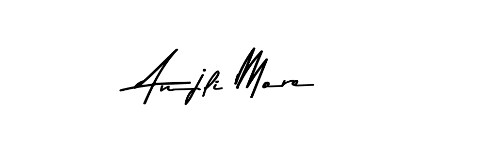 Make a beautiful signature design for name Anjli More. With this signature (Asem Kandis PERSONAL USE) style, you can create a handwritten signature for free. Anjli More signature style 9 images and pictures png