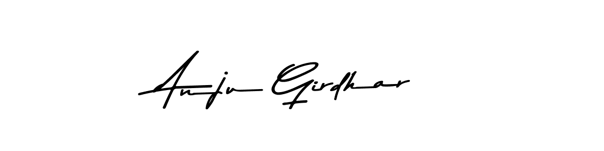 Anju Girdhar stylish signature style. Best Handwritten Sign (Asem Kandis PERSONAL USE) for my name. Handwritten Signature Collection Ideas for my name Anju Girdhar. Anju Girdhar signature style 9 images and pictures png