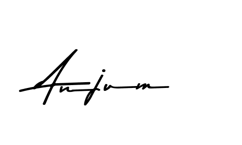 Make a beautiful signature design for name Anjum. With this signature (Asem Kandis PERSONAL USE) style, you can create a handwritten signature for free. Anjum signature style 9 images and pictures png