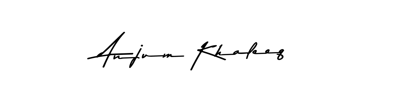 You can use this online signature creator to create a handwritten signature for the name Anjum Khaleeq. This is the best online autograph maker. Anjum Khaleeq signature style 9 images and pictures png