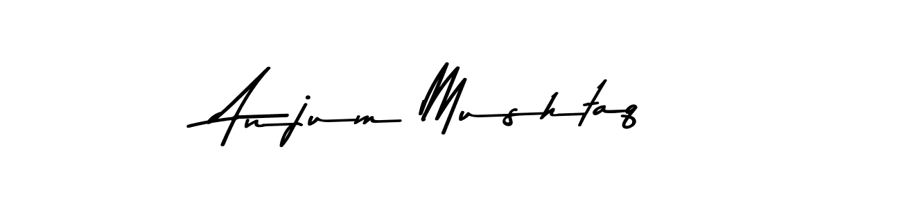 Design your own signature with our free online signature maker. With this signature software, you can create a handwritten (Asem Kandis PERSONAL USE) signature for name Anjum Mushtaq. Anjum Mushtaq signature style 9 images and pictures png