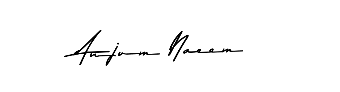Design your own signature with our free online signature maker. With this signature software, you can create a handwritten (Asem Kandis PERSONAL USE) signature for name Anjum Naeem. Anjum Naeem signature style 9 images and pictures png