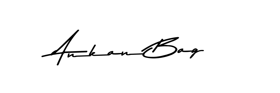 Make a beautiful signature design for name Ankan Bag. With this signature (Asem Kandis PERSONAL USE) style, you can create a handwritten signature for free. Ankan Bag signature style 9 images and pictures png