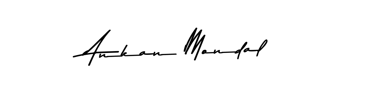 Make a beautiful signature design for name Ankan Mondal. With this signature (Asem Kandis PERSONAL USE) style, you can create a handwritten signature for free. Ankan Mondal signature style 9 images and pictures png