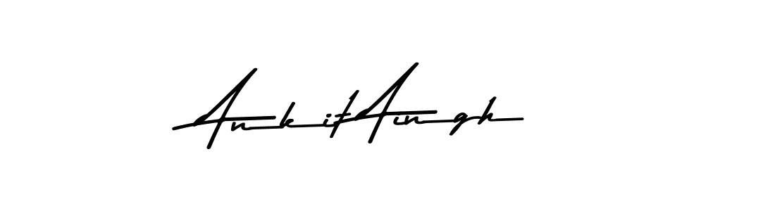 Make a beautiful signature design for name Ankit Aingh. With this signature (Asem Kandis PERSONAL USE) style, you can create a handwritten signature for free. Ankit Aingh signature style 9 images and pictures png