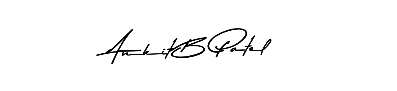 Make a beautiful signature design for name Ankit B Patel. With this signature (Asem Kandis PERSONAL USE) style, you can create a handwritten signature for free. Ankit B Patel signature style 9 images and pictures png