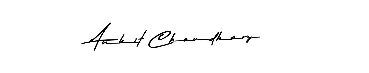 How to make Ankit Choudhary name signature. Use Asem Kandis PERSONAL USE style for creating short signs online. This is the latest handwritten sign. Ankit Choudhary signature style 9 images and pictures png