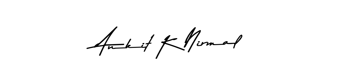 How to Draw Ankit K Nirmal signature style? Asem Kandis PERSONAL USE is a latest design signature styles for name Ankit K Nirmal. Ankit K Nirmal signature style 9 images and pictures png